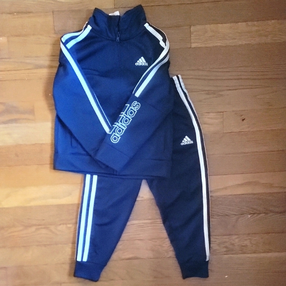 Adidas Kids Navy Tracksuit